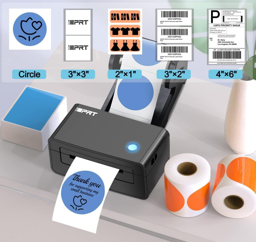 Stampante di etichette termiche HPRT stampa su varie forme di etichette.png