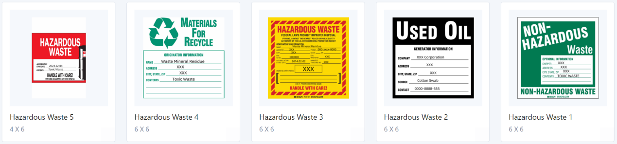 Etichette per rifiuti pericolosi templates.png